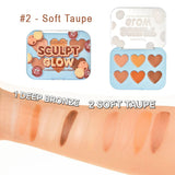 Paleta de Machiaj pentru Conturul Fetei, Kevin&Coco, 6 Nuante, 12 x 9.2 x 1 cm, 72 g, Model 2 Soft Taupe - vivimall.ro
