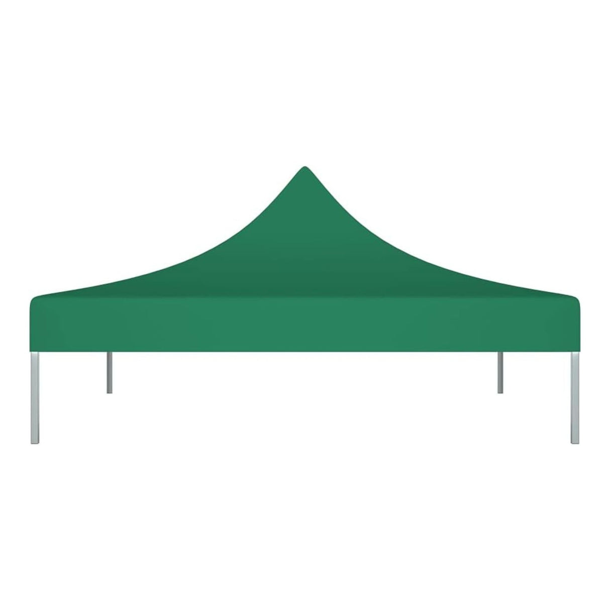 Copertină Flippy verde montată pe pavilion de grădină 3x3 m, protecție UV