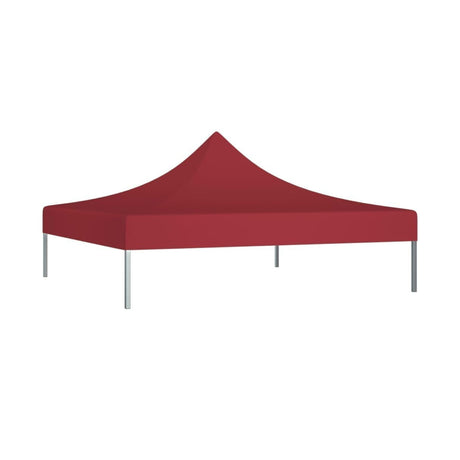 Copertină pavilion Flippy 3x3 m roșu, material 420D, vedere frontală din față