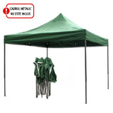 Copertina pentru Pavilion, Flippy, Acoperis Cort, Pliabil, Copertina Rezistenta 420D, 280 g/m2, Protectie Ideala la Soare si Ploaie, 3 x 3 m, Verde - vivimall.ro