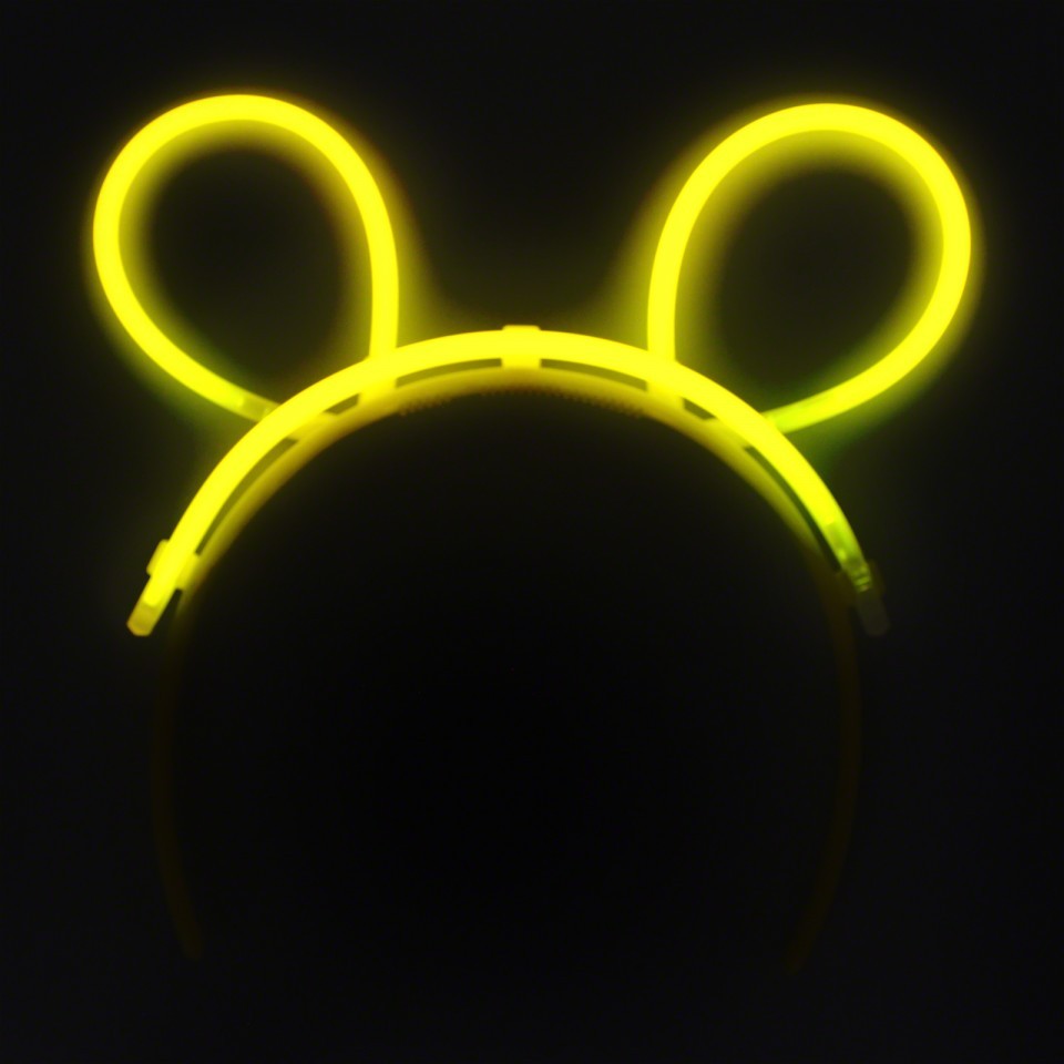 Cordeluta Decorativa, Vivimall, din Plastic, Fluorescenta, Accesoriu Petrecere, Galben - vivimall.ro