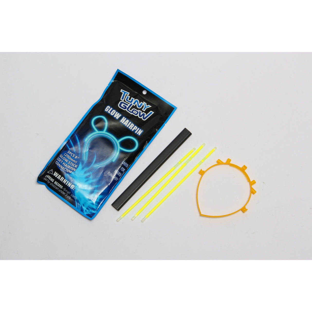 Cordeluta Decorativa, Vivimall, din Plastic, Fluorescenta, Accesoriu Petrecere, Galben - vivimall.ro
