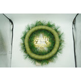 Coronita de Craciun pentru usa, Verde-Auriu, 40 cm, PVC, Artificiala, Decorata, Interior/Exterior, Flippy - vivimall.ro