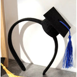 Coronita pentru Absolvent, Vivimall, Bentita cu Toca, Marime Universala, Tematica Absolvire, Negru-Albastru - vivimall.ro