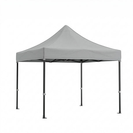 Cort Pavilion 3x3m, Flippy, Cadru Metal Pliabil Ranforsat, Acoperis 420D 280gram/mg PVC Polyester Oxford pentru Curte, Gradina, Evenimente, Alb - vivimall.ro
