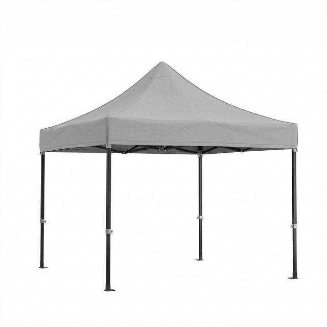 Cort Pavilion 3x3m, Flippy, Cadru Metal Pliabil Ranforsat, Acoperis 420D 280gram/mg PVC Polyester Oxford pentru Curte, Gradina, Evenimente, Alb - vivimall.ro