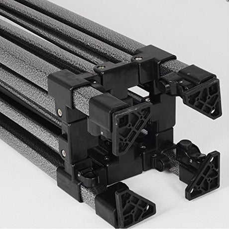 Cort Pavilion 3x6m Alb Pliabil Cadru Metal pentru Curte, Gradina, Evenimente - vivimall.ro