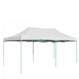 Cort Pavilion 3x6m Alb Pliabil Cadru Metal pentru Curte, Gradina, Evenimente - vivimall.ro