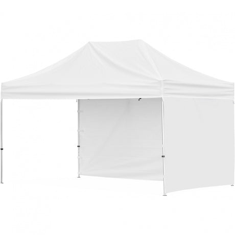 Cort Pliabil Pentru Evenimente Cadru Metalic Pentru Curte Si Gradina, Pereti Laterali, 300 X 450 Cm, Alb - vivimall.ro