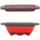 Cos De Scurgere Retractabil Pentru Chiuveta, Cu Filtru, Pentru Fructe Si Legume, De Uz Casnic, 39X12 Cm, Design Extensibil Pana La 61 Cm, Cu Manere De Prindere - vivimall.ro