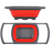 Cos De Scurgere Retractabil Pentru Chiuveta, Cu Filtru, Pentru Fructe Si Legume, De Uz Casnic, 39X12 Cm, Design Extensibil Pana La 61 Cm, Cu Manere De Prindere - vivimall.ro