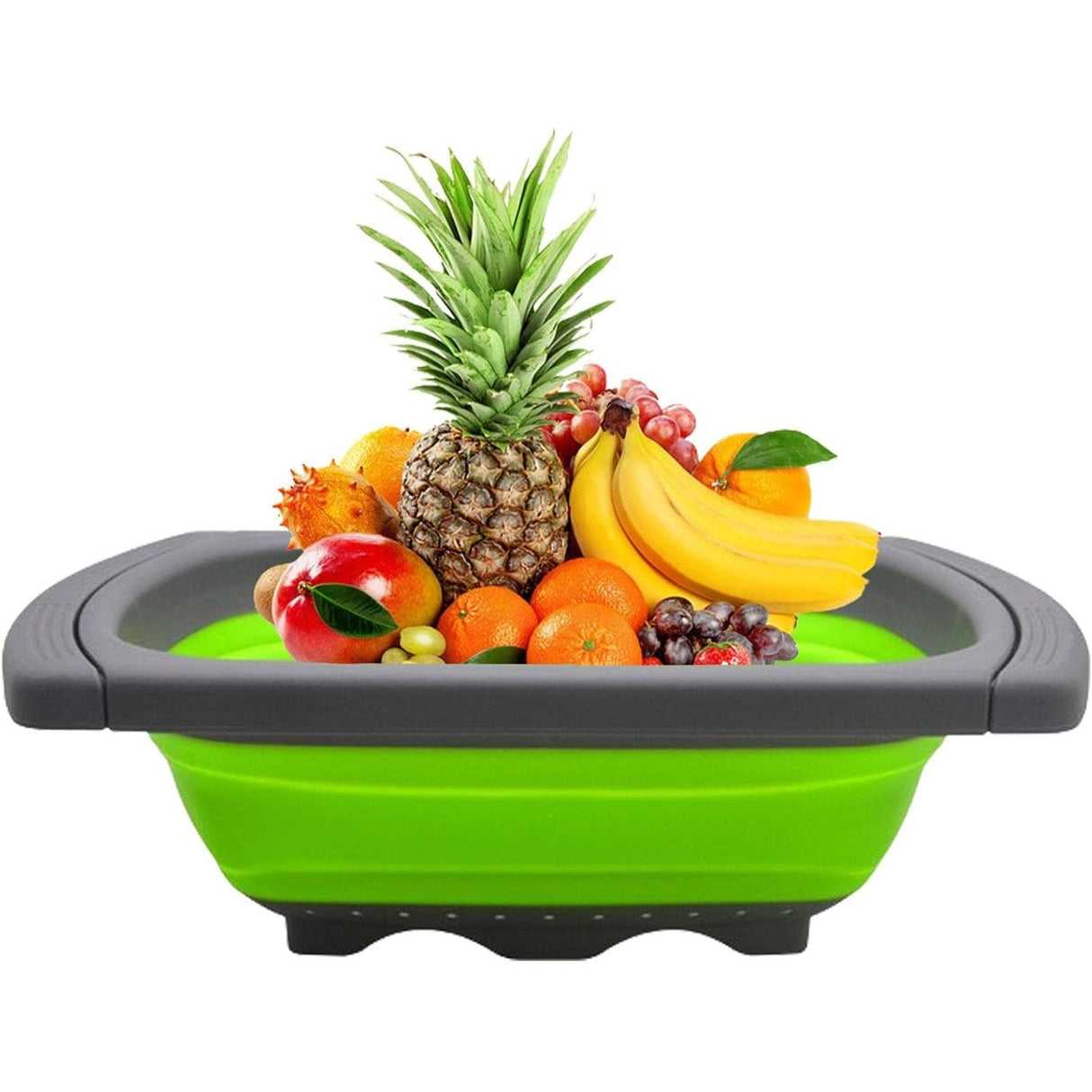 Cos De Scurgere Retractabil Pentru Chiuveta, Cu Filtru, Pentru Fructe Si Legume, De Uz Casnic, 39X12 Cm, Design Extensibil Pana La 61 Cm, Cu Manere De Prindere - vivimall.ro