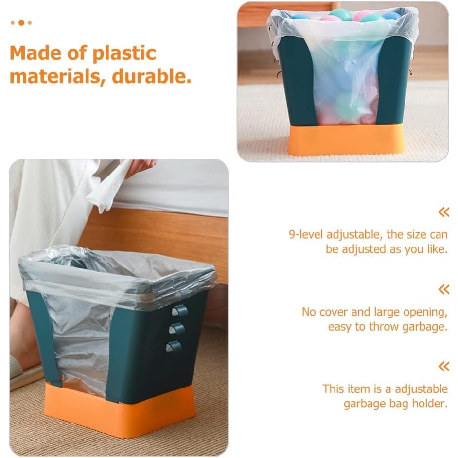 Cos De Gunoi Extensibil, Din Plastic, Reglabil, Pliabil, Versatil, Pentru Bucatarie, Baie Sau Birou, Cos Universal, 21X25X17 Cm - vivimall.ro