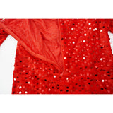 Costum Craciun, Flippy, Spiridus, rosu,  10 - 13 ani, catifea - vivimall.ro