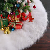 Covor Pentru Bradul De Craciun White Haipai, Diametru 78 Cm, Blana Cu O Grosime 2.5-3 Cm