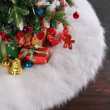 Covor Pentru Bradul De Craciun White Haipai, Diametru 78 Cm, Blana Cu O Grosime 4 Cm