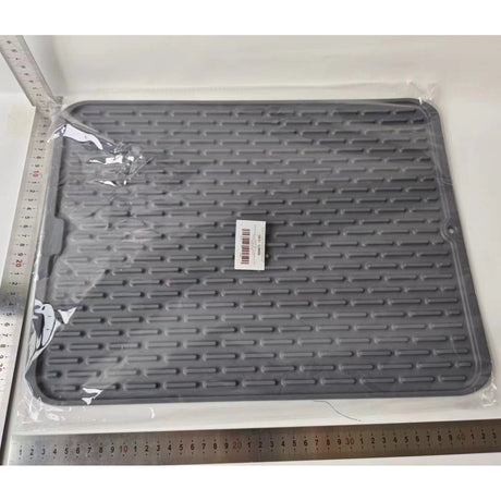 Covoras din Silicon pentru Scurgere Vase, Vivimall, Uz Casnic, Rezistent la Temperaturi Ridicate, Izolator, 43x32.5 cm, Negru - vivimall.ro