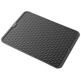 Covoras din Silicon pentru Scurgere Vase, Vivimall, Uz Casnic, Rezistent la Temperaturi Ridicate, Izolator, 43x32.5 cm, Negru - vivimall.ro