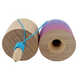 Kendama Pill X Originala, Flippy, Profesionala Model Rubber Grip Pilula, din Lemn, Varsta 9+, Ata 62/65 cm, 11 x 5 x 5 cm, Gradient Albastru deschis/Rosu - vivimall.ro