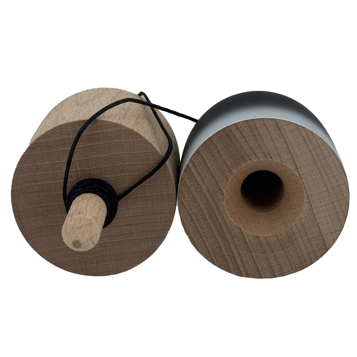 Kendama Pill X Originala, Flippy, Profesionala Model Rubber Grip Pilula, din Lemn, Varsta 9+, Ata 62/65 cm, 11 x 5 x 5 cm, Gradient Negru/Alb - vivimall.ro