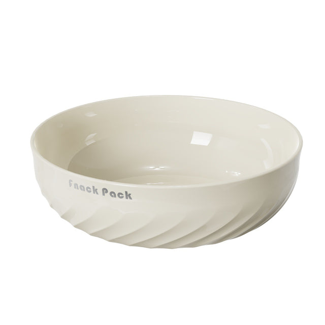 Bol cu un Singur Strat, Vivimall, pentru Fructe, Legume, Snacks, 22.4x9 cm, Crem - vivimall.ro