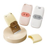 Mini Racleta de Curatare, Vivimall, pentru Etichete, Adezivi, din ABS+ Metal, 2 Lame Incluse, Alb/Gri - vivimall.ro