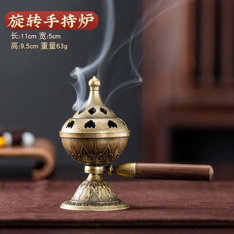 Arzator de Tamaie Portabil Rotativ Creativ, Retro,Tava De Tamaie, Ornament De Ceremonie - vivimall.ro