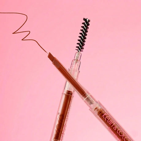 Creion de Sprancene cu Perie, Kevin&Coco, 2in1, 1.5 mm, Caramel - vivimall.ro