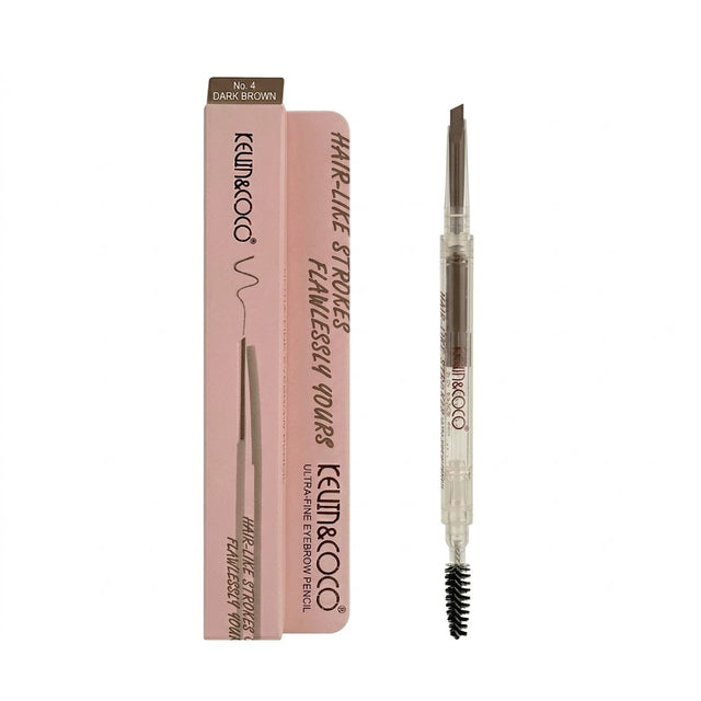 Creion de Sprancene cu Perie, Kevin&Coco, 2in1, 1.5 mm, Maro Inchis - vivimall.ro