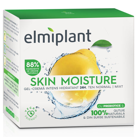 Crema Hidratanta de Zi, Elmiplant, Skin Moisture 25+, Pentru Ten Normal/Mixt, 50 ml - vivimall.ro