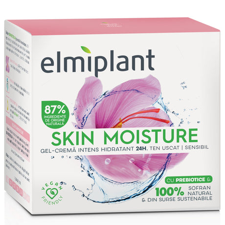 Crema Nutritiva de Zi, Elmiplant, Skin Moisture 25+, Pentru Ten Uscat/Sensibil, 50 ml - vivimall.ro