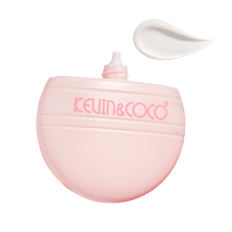 Crema Primer, Kevin&Coco, Baza pentru Machiaj, cu Protectie Solar SPF 50, Hidratare si Uniformizare, Textura Usoara, Efect Neted, Toate Tipurile de Ten, 8 x 7.8 x 3 cm, Alb - vivimall.ro