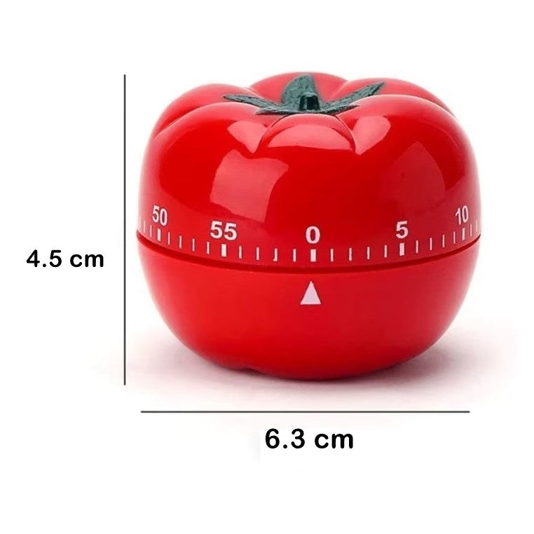 Cronometru mecanic bucătărie, formă roșie, 60 min | CookTime - vivimall.ro