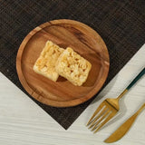 Farfurie din Lemn, Vivimall, Rotunda, pentru Alimente sau Decor, 10 x 1.5 cm, Natur - vivimall.ro