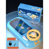 Joc Simulator de Condus, Flippy, 3-6 Ani, Volan Interactiv, Efecte Sonore, din ABS, USB Inclus, Albastru - vivimall.ro