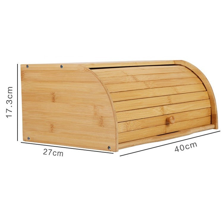 Cutie de Paine, Flippy, din Lemn de Bambus, Multifunctionala, 40 x 27 x 17.3 cm, Natur - vivimall.ro