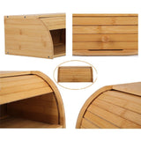 Cutie de Paine, Flippy, din Lemn de Bambus, Multifunctionala, 40 x 27 x 17.3 cm, Natur - vivimall.ro