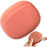 Husa din Silicon, Vivimall, pentru Casti, Cabluri, Portabil, 8.5 x 10 x 2 cm, Rosu Oranj - vivimall.ro