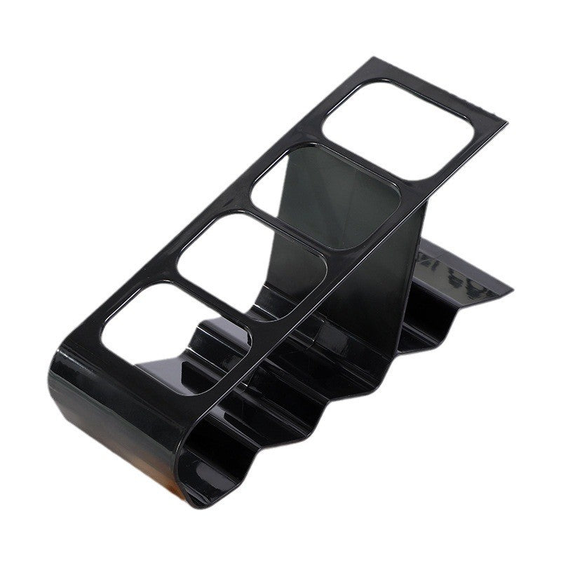 Suport de Birou, Vivimall, din Plastic, pentru Telecomenzi, Telefoane, 18 x 7 x 9 cm, Negru - vivimall.ro