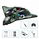 Jucarie Aeronava de Lupta, Vivimall, Rezistent, Incarcare USB, cu Telecomanda, Model Verde Army - vivimall.ro