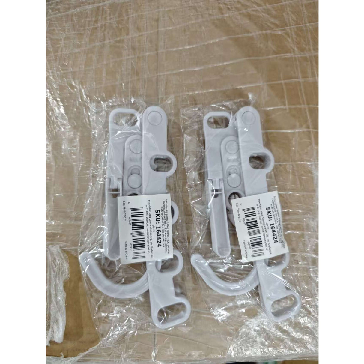 Umeras pentru Haine, Vivimall, pentru Calatorie, 5 Gauri, Alb - vivimall.ro