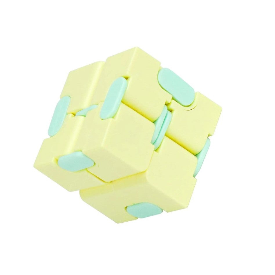 Cub Antistres, Fidget Toy, Infinity Magic Cube, Galben/