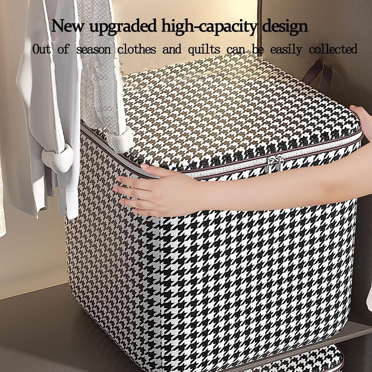 Organizator Textil Cu Fermoar 175L | PackNest 1 - vivimall.ro