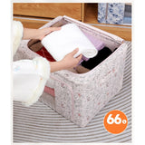 Cutie Depozitare, 66L, Din Material Textil, Pentru Haine Si Lenjerii, Model Fluturasi