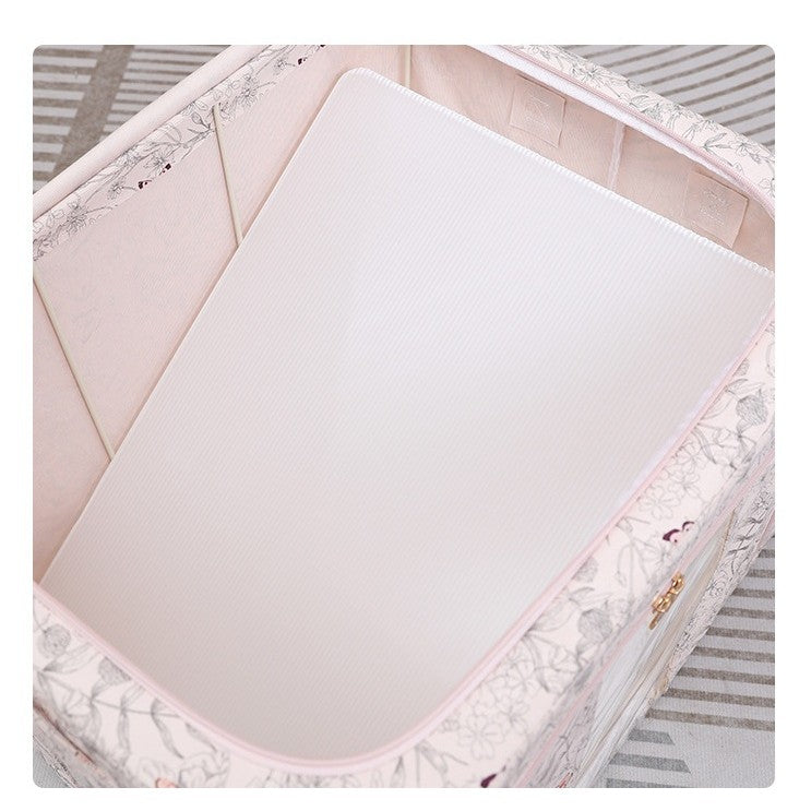 Cutie Depozitare, 66L, Din Material Textil, Pentru Haine Si Lenjerii, Model Fluturasi