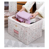 Cutie Depozitare, 66L, Din Material Textil, Pentru Haine Si Lenjerii, Model Fluturasi