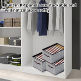 Cutie De Depozitare, Vivimall, Pentru Haine, Lenjerie, Sosete Si Sutiene, Material Textil, 9 Compartimente, 44x30x20 cm, Culoare Alb-Negru - vivimall.ro