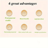 Cutie De Depozitare, Vivimall, Tip Valiza, pentru Alimente, Jucarii, Accesorii, Transparent-Gri, Marime S, 24x17x13.5 cm - vivimall.ro