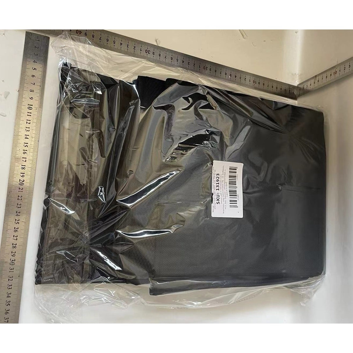 Cutie de Depozitare pentru Pantofi, Vivimall, 53x42x33 cm, cu Capac Transparent si Fermoar, din Panza Oxford, Pliabila, Negru - vivimall.ro