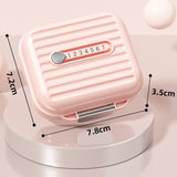 Cutie de Depozitare pentru Pastile, Vivimall, Cutie de depozitare Medicamente, Cutie de depozitare Vitamine, Suplimente, pentru Fete, din Plastic cu indice zi, Roz - vivimall.ro